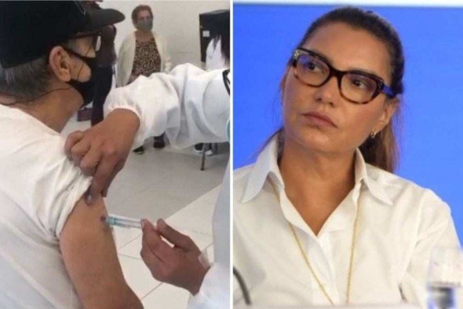 Em um dos poucos registros públicos, pai de Janja toma vacina contra a Covid-19 - (crédito: Instagram (@janjasilva)/Ed Alves/CB/DA.Press) Em um dos poucos registros públicos, pai de Janja toma vacina contra a Covid-19 - (crédito: Instagram (@janjasilva)/Ed Alves/CB/DA.Press)