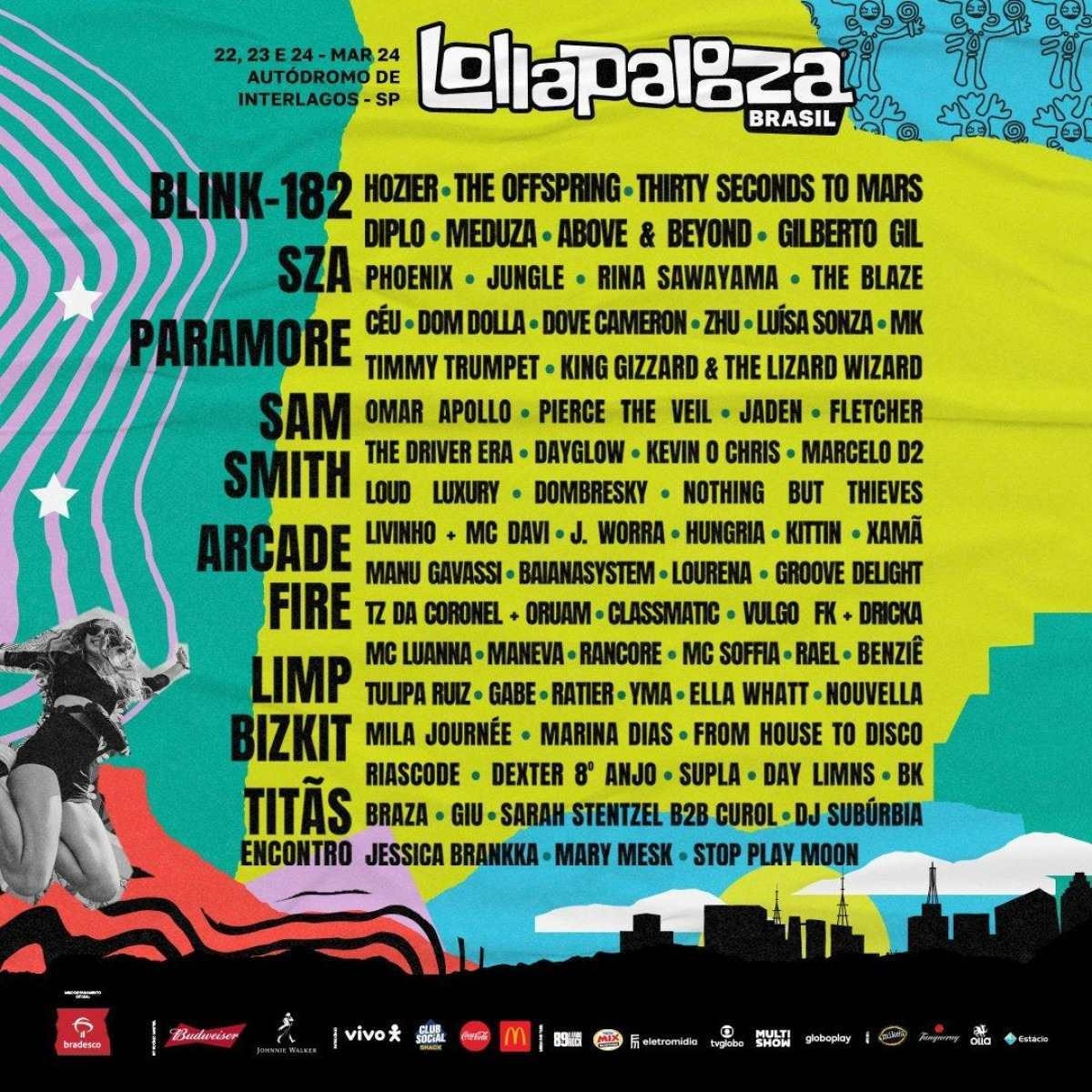 Lollapalooza deste ano termina com público de 240 mil  pessoas