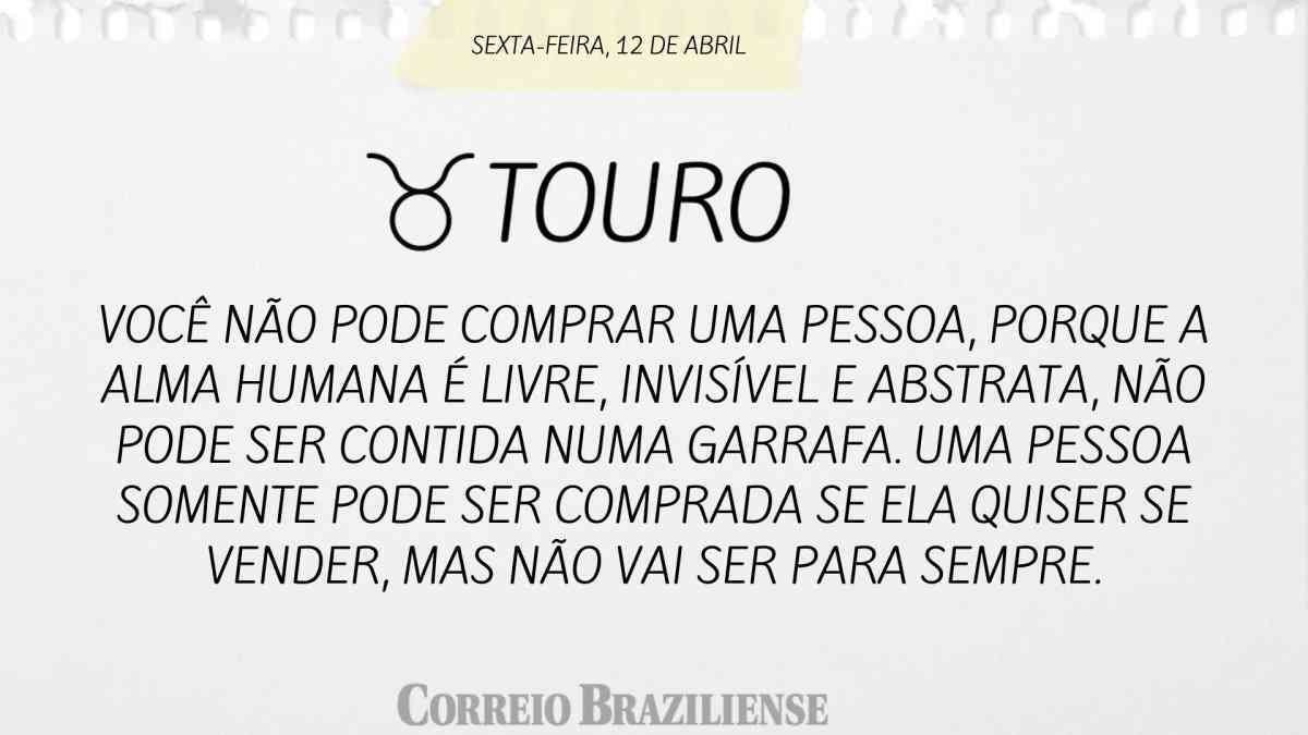 TOURO | 12 de abril