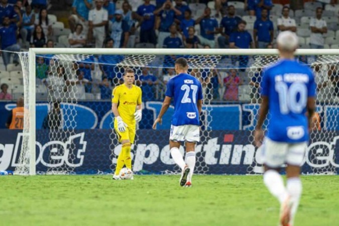 Cruzeiro sofreu empate após abrir 3 a 0 ainda no primeiro tempo -  (crédito: Foto: Staff Images / Cruzeiro)