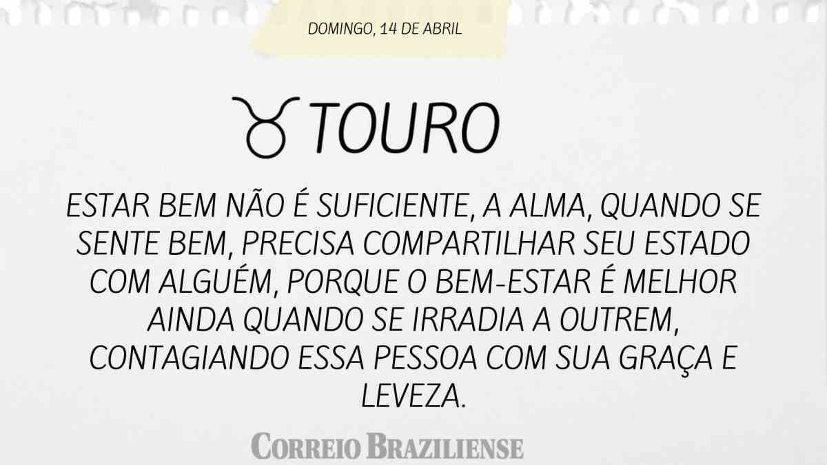 TOURO | 14 DE ABRIL