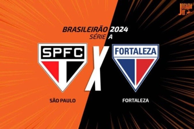 São Paulo x Fortaleza -  (crédito: Foto: Arte Jogada10)
