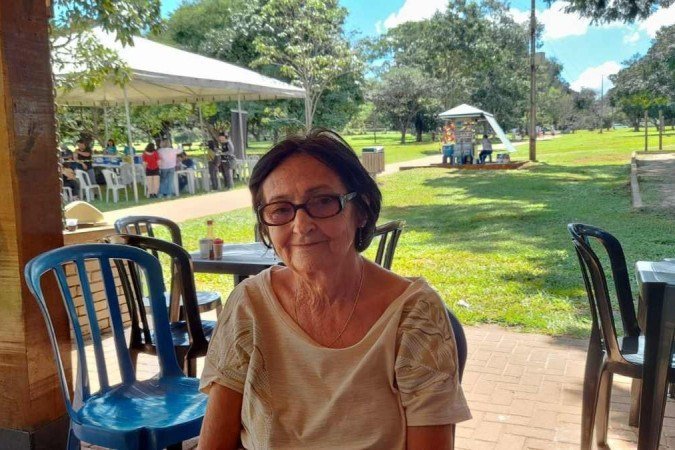 Maria do Carmo foi passear e aproveitou para garantir a imunização