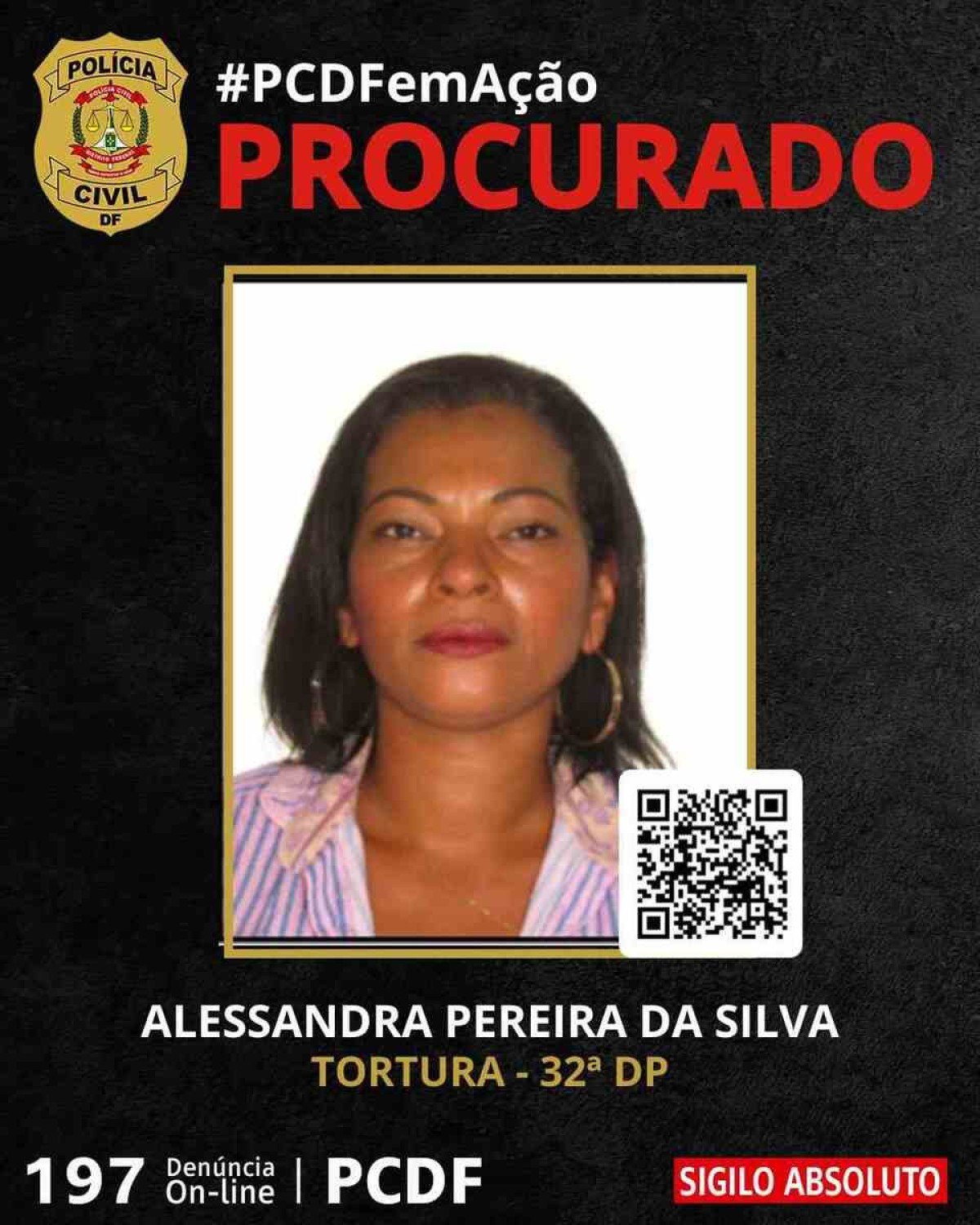 PolÃ­cia procura pelo paradeiro de Alessandra