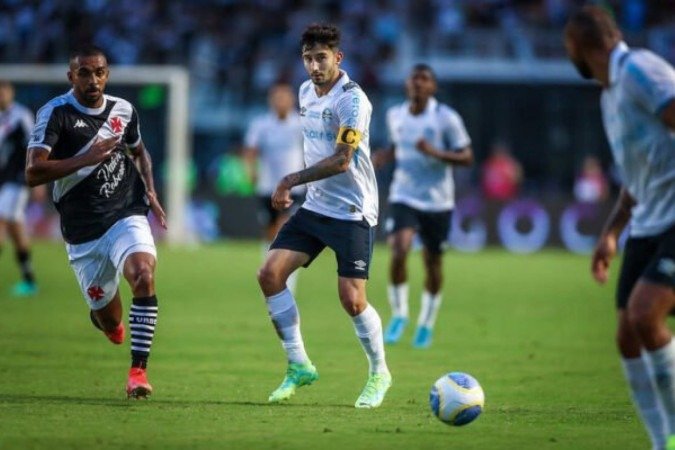 Villasanti criticou a arbitragem na derrota diante do Vasco em São Januário - Foto: Lucas Uebel/Grêmio - (crédito: Foto: Lucas Uebel/Grêmio) Villasanti criticou a arbitragem na derrota diante do Vasco em São Januário - Foto: Lucas Uebel/Grêmio - (crédito: Foto: Lucas Uebel/Grêmio)