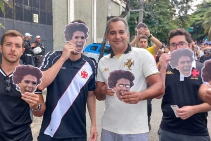 Vasco x Grêmio tem clima de amizade (como sempre deve ser!) -  (crédito:  Foto: Reprodução de vídeo/Felipe David Rocha)