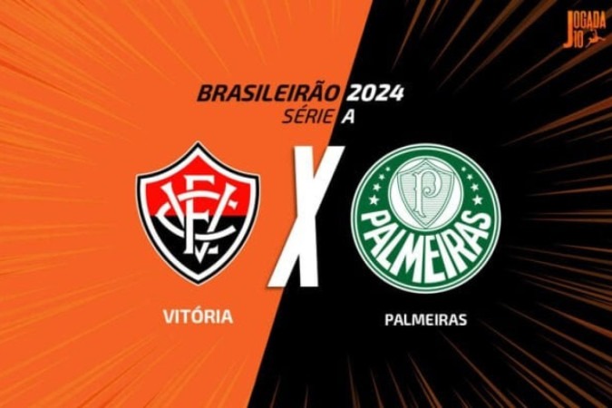 Vitória x Palmeiras -  (crédito: Foto: Arte Jogada10)