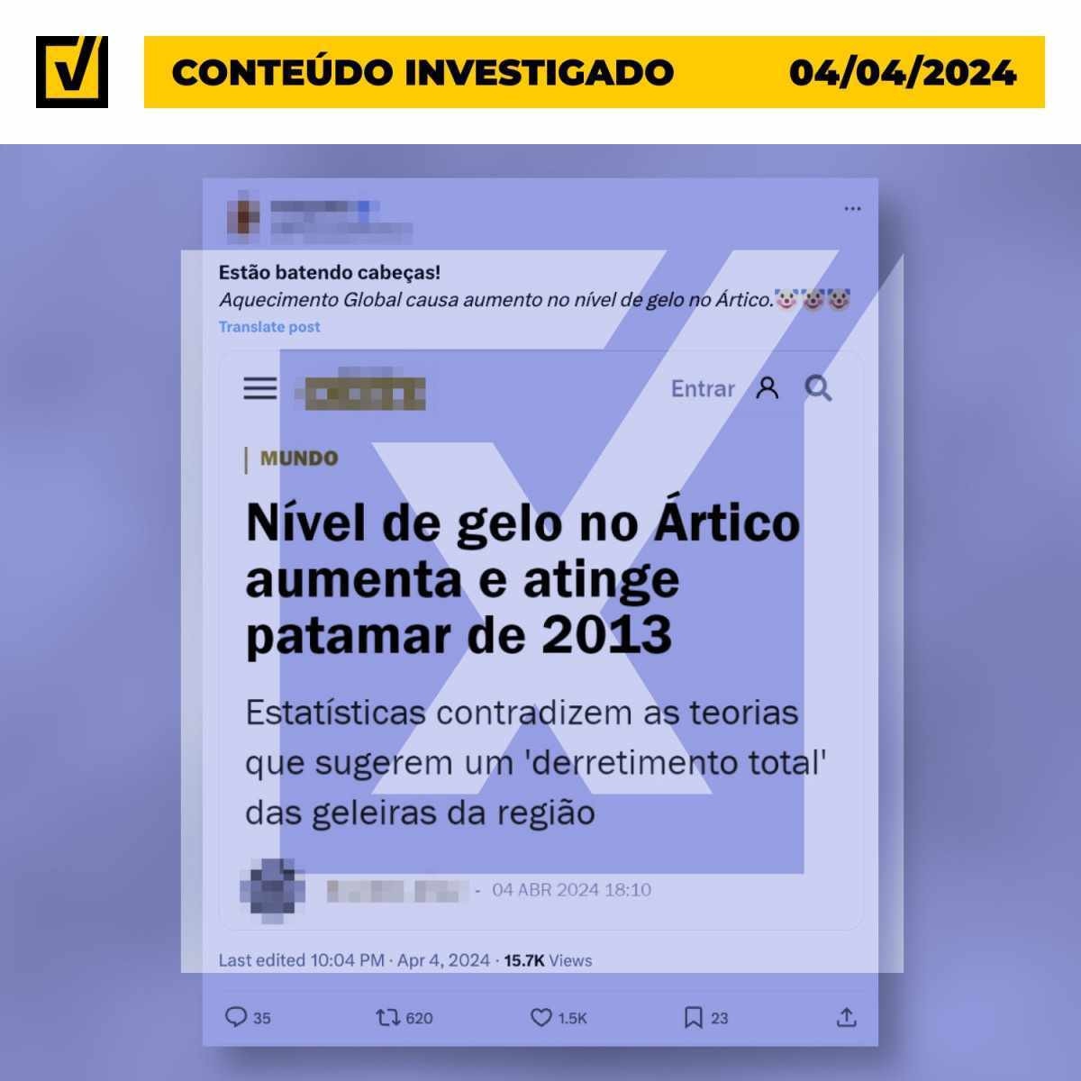 Cobertura de gelo no Ártico segue em declínio contínuo desde 1979