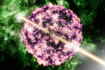 As supernovas acontecem quando grandes estrelas morrem, resultando em explosões poderosas -  (crédito: NASA/ESA/CSA/M.MATSUURA ET AL)