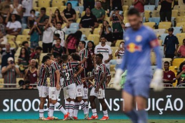 Na primeira rodada do torneio nacional, Fluminense escalou o time de maior média de idade. Hoje, entrará em campo contra o Bahia modificado -  (crédito: Lucas Merçon/Fluminense)