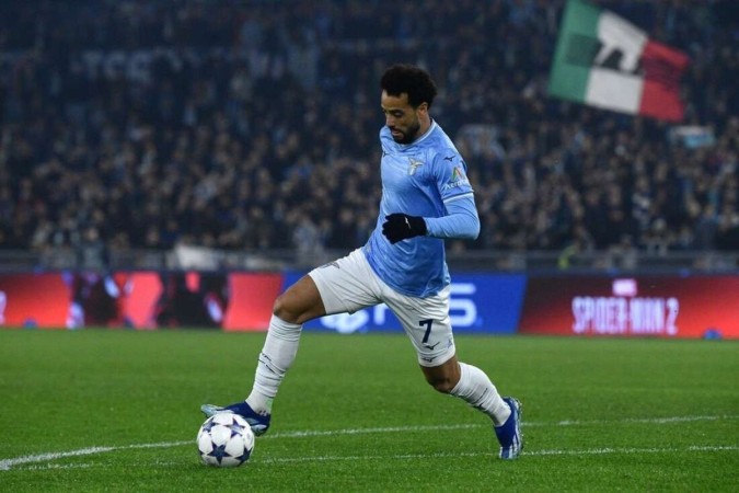 Brasiliense Felipe Anderson será reforço do Palmeiras em julho -  (crédito: FILIPPO MONTEFORTE / AFP)