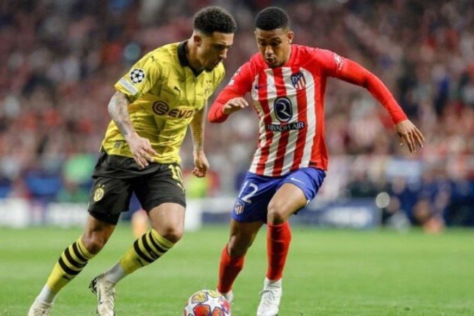 Dortmund e Atlético de Madrid estão na briga por uma vaga na semifinal da Champions League -  (crédito: Foto: Oscar Del Pozo/AFP via Getty Images)