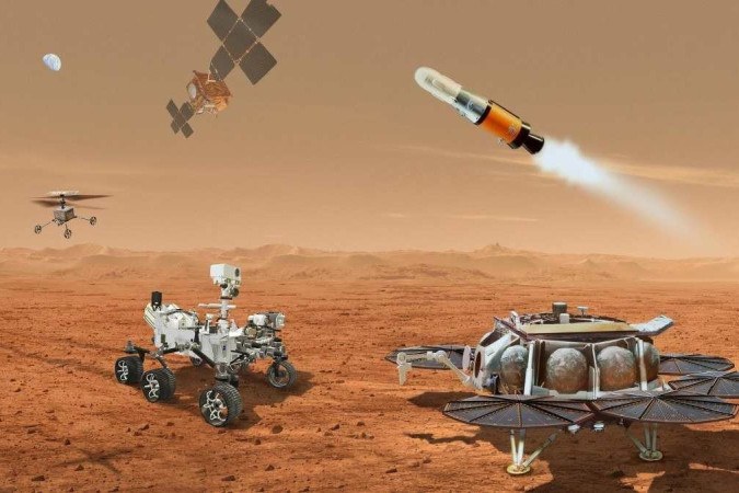 NASA divulga relatório sobre o retorno de amostras de Marte
 -  (crédito: NASA/ESA/JPL-Caltech)