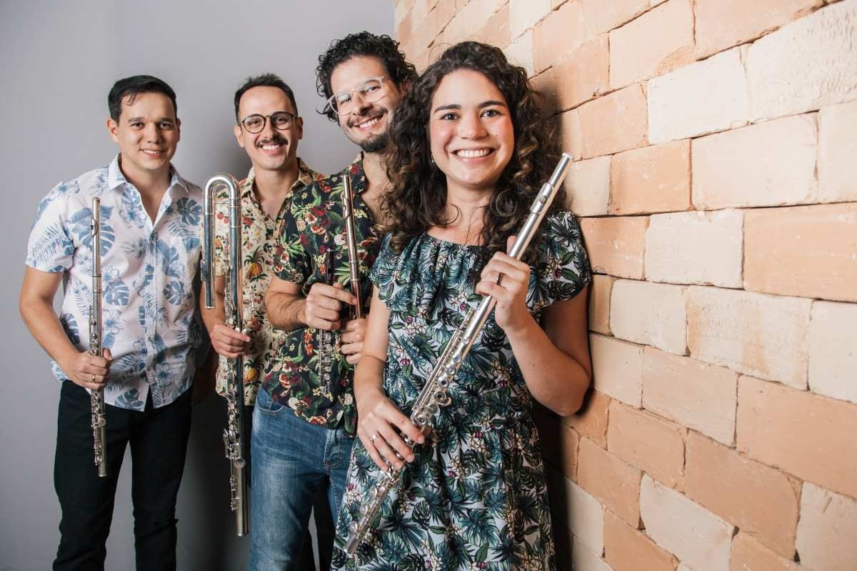 Quarteto brasiliense de flauta se apresenta no projeto Estação do Choro