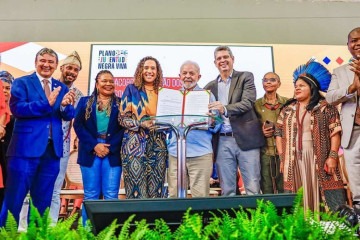 Ministros Silvio Almeida, Wellington Dias, Cida Gonçalves e Margareth Menezes irão com Lula à Colômbia -  (crédito: Ricardo Stuckert/Presidência da República)