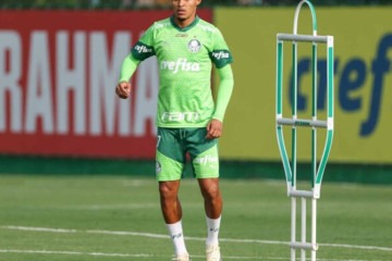 Lázaro vem ganhando mais chances no Palmeiras -  (crédito: Foto: Fabio Menotti/Palmeiras)