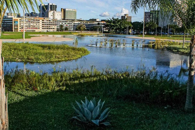  16/04/2024 Crédito: Kayo Magalhães/CB/D.A Press. Cidades. Jardins de Brasília. Jardim Burle marx.