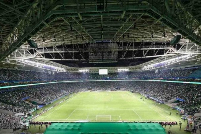 Setor do gol Norte estará fechado para público no domingo -  (crédito: Foto: Fábio Menotti/Palmeiras)