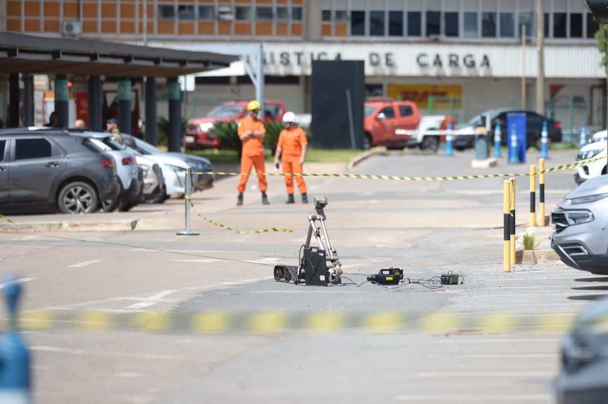 Análise de artefato suspeito de explosivo no Aeroporto de Brasília é inconclusiva 