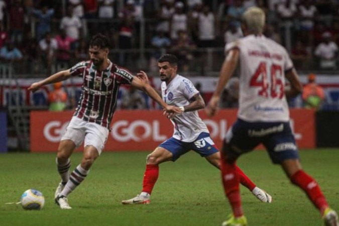 Fluminense não teve uma boa atuação e perdeu para o Bahia pelo Brasileirão -  (crédito:  MARCELO GONCALVES / FLUMINENSE)