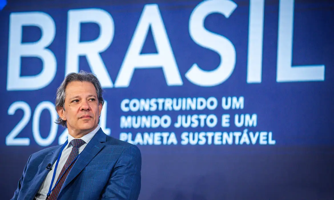 Haddad diz esperar acordo do G20 até novembro para taxar super-ricos -  (crédito: EBC)