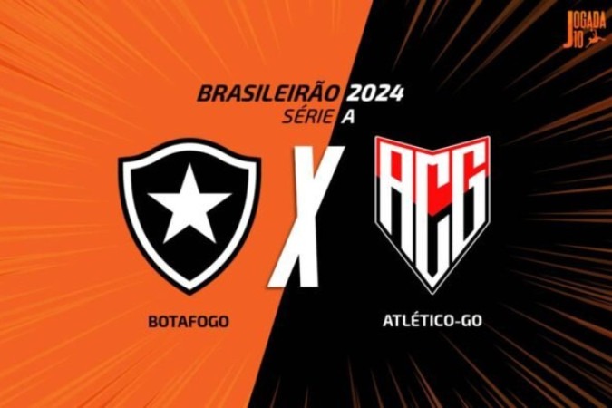 Botafogo e Atletico-GO medem forças no Estádio Nilton Santos  -  (crédito:  Foto: Arte/Jogada10)