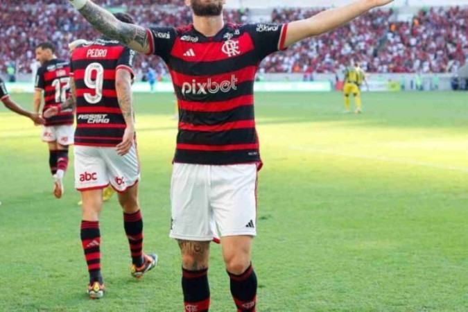 Léo Pereira em campo pelo Flamengo -  (crédito: Foto: Marcelo Cortes/CRF)