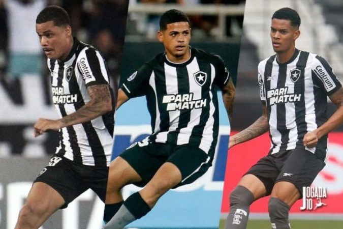 Trio não será utilizado pelo técnico Artur Jorge  -  (crédito:  Fotos: Vitor Silva/Botafogo)