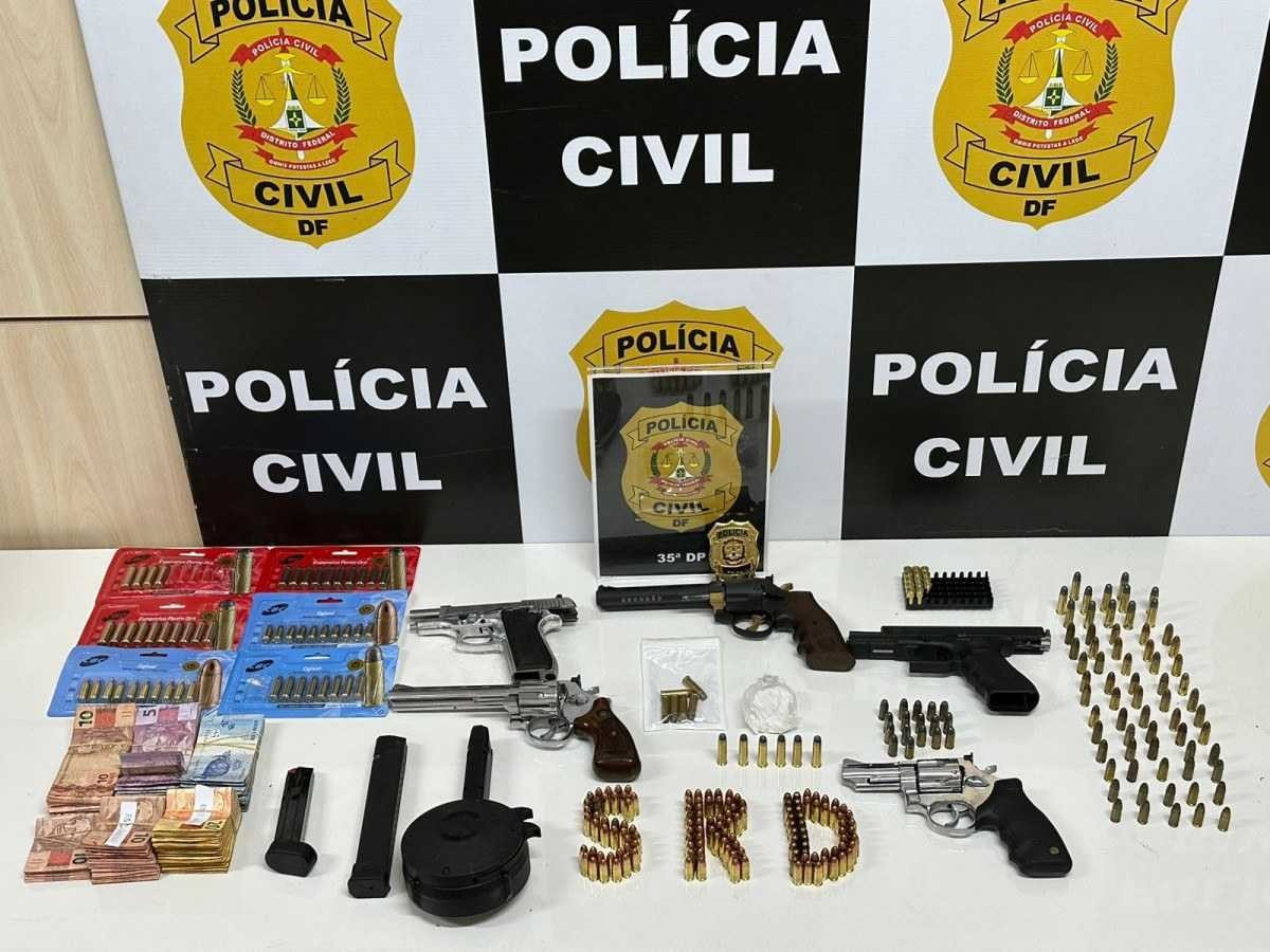 Traficante preso em flagrante em Sobradinho tinha cinco armas 