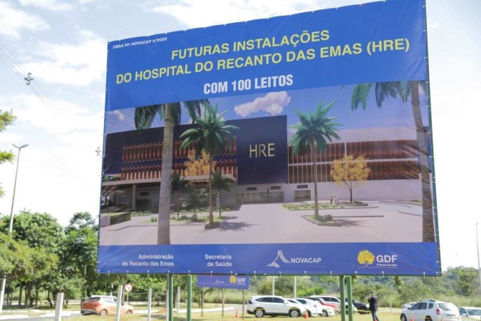 GDF assina ordem de serviço para início das obras do HRE -  (crédito: Renato Alves/Agência Brasília)