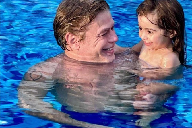Fábio Assunção e sua filha Alana  -  (crédito: Instagram)