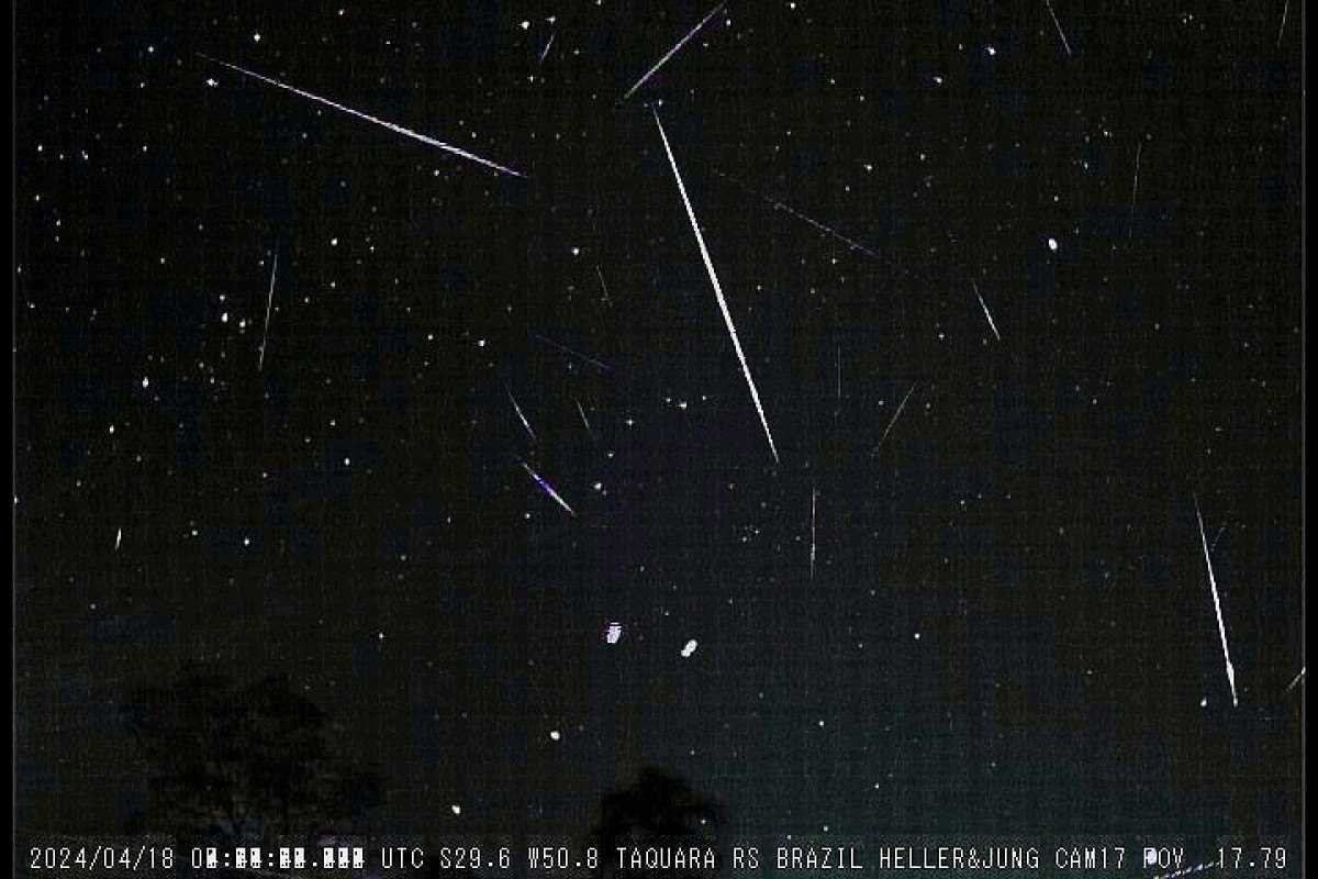 Chuva de meteoros relacionado ao cometa Halley será visível no Hemisfério Sul