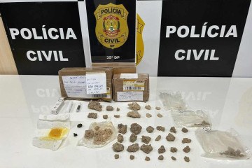 A 35ª Delegacia de Polícia - Sobradinho II interceptou uma remessa de drogas vinda do Rio de Janeiro  -  (crédito: Polícia Civil )