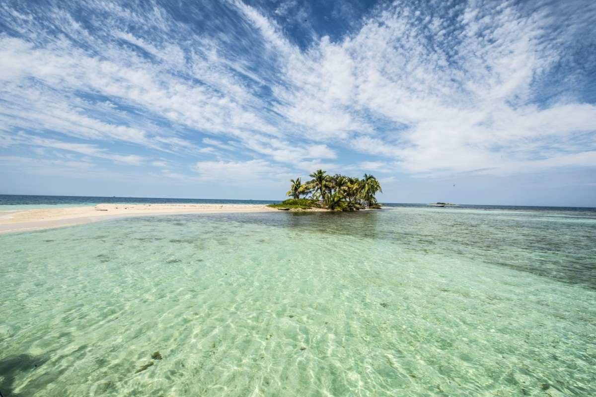 Uma das praias de Belize