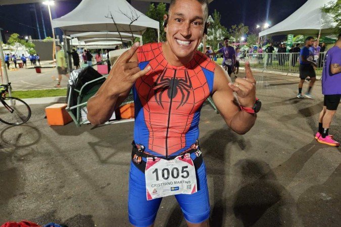 Cristyano participou da maratona de Brasília