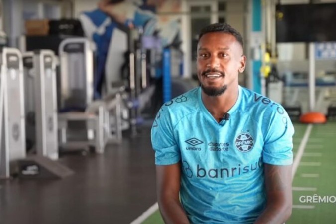 Edenilson é o novo reforço do Grêmio para a sequência da temporada  -  (crédito: - Foto: Reprodução Youtube canal Grêmio FBPA)