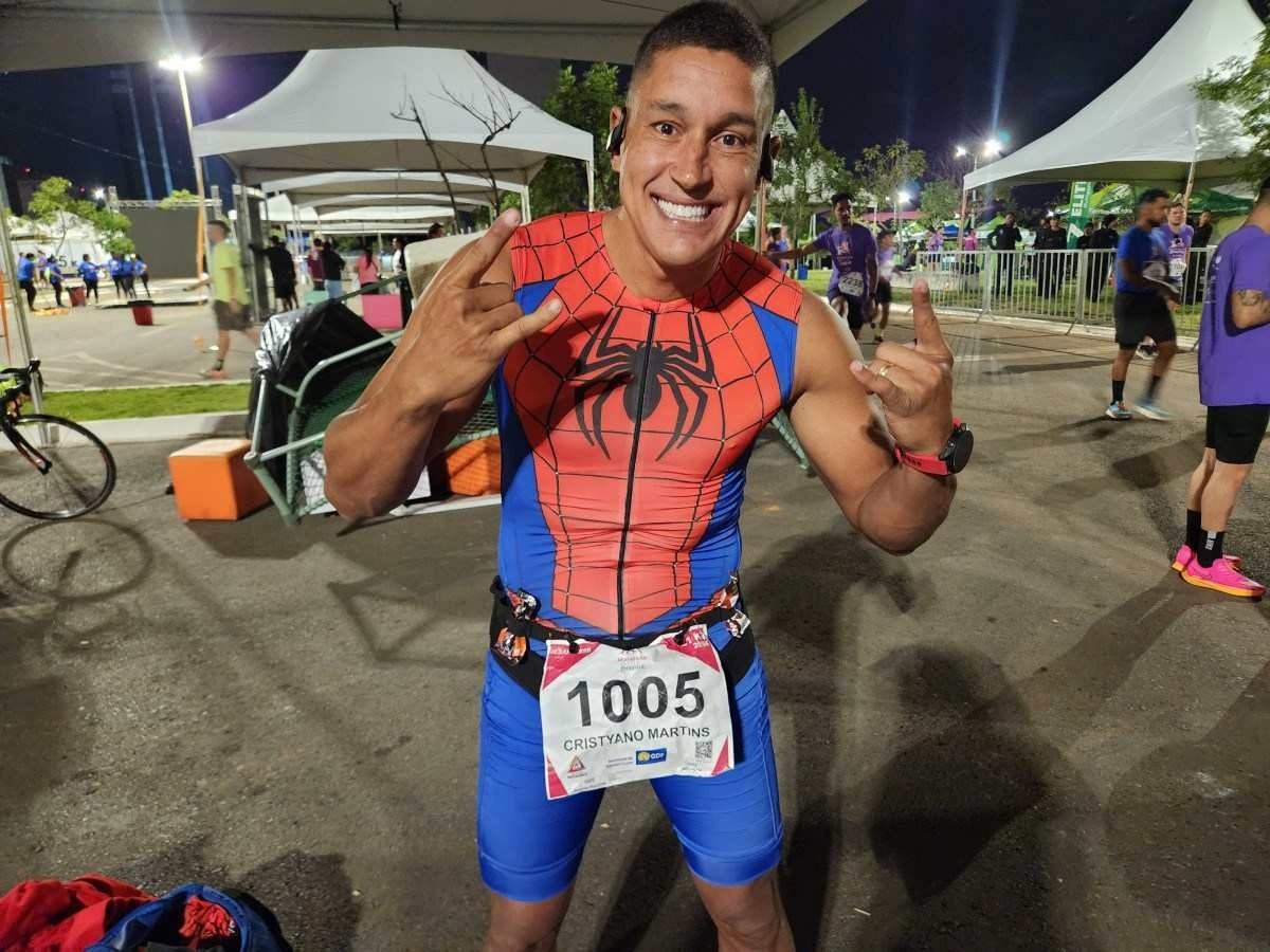 Cristyano participou da maratona de Brasília