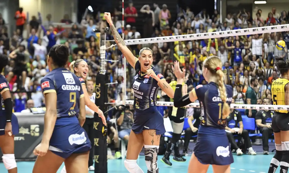 Minas Tênis Clube conquista título da Superliga feminina de vôlei -  (crédito: EBC)