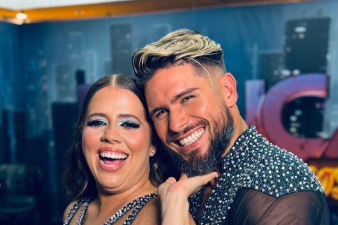 Tati Machado e Diego Maia ficaram em primeiro lugar neste domingo (21/4) -  (crédito: Instagram @diegomaia_oficial/Reprodução)