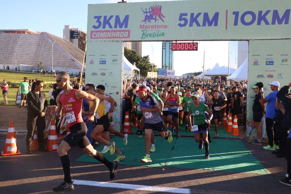 Maratona Brasília: tradicional corrida celebra aniversário de 64 anos da capital federal