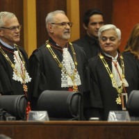 Waldir Leôncio (ao centro), presidirá o Tribunal até 2026 -  (crédito: Minervino Júnior/CB/D.A.Press)