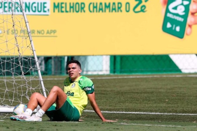 Bruno Rodrigues participou de treinos com companheiros no Palmeiras -  (crédito: Foto: Cesar Greco/Palmeiras)