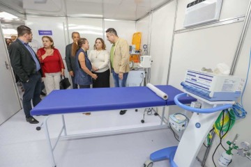 Inaugurada tenda de acolhimento para pacientes com dengue, em Taguatinga -  (crédito: Paulo H. Carvalho/Agência Brasília)