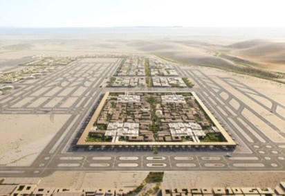 O Aeroporto Internacional de Riad, na Arábia Saudita, deve ser inaugurado em 2030, sendo um dos maiores do mundo. O aeroporto, numa área de 57 km²,  terá seis pistas de pouso paralelas. O local ainda terá 12 km² de áreas residenciais e  recreativas. -  (crédito: Divulgação)