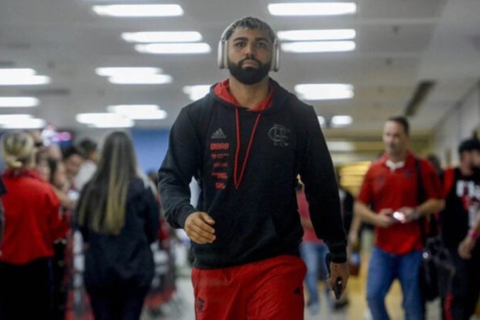 Gabigol durante treino fora do Flamengo -  (crédito: Foto: Reprodução/Redes sociais)