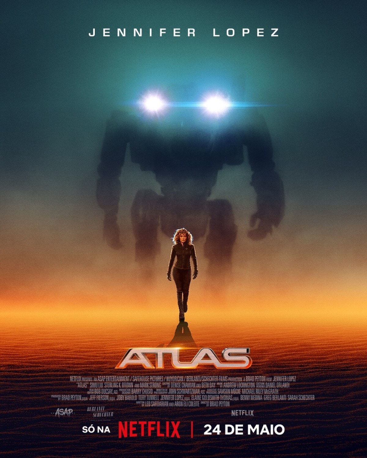 Novo filme de Jennifer Lopez, Atlas vai explorar mundo dominado por IA 