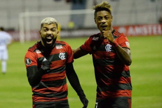 Bruno Henrique em campo pelo Flamengo -  (crédito: Foto: Adriano Fontes/CRF)