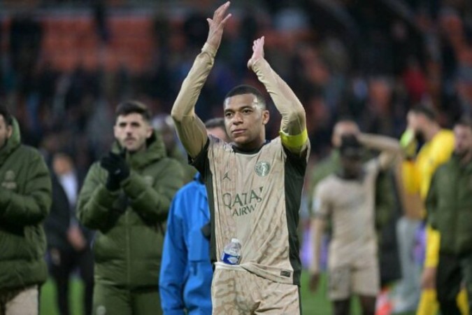 Mbappé vive a sua melhor temporada com a camisa do PSG -  (crédito: Foto: Javier Soriano/AFP via Getty Images)