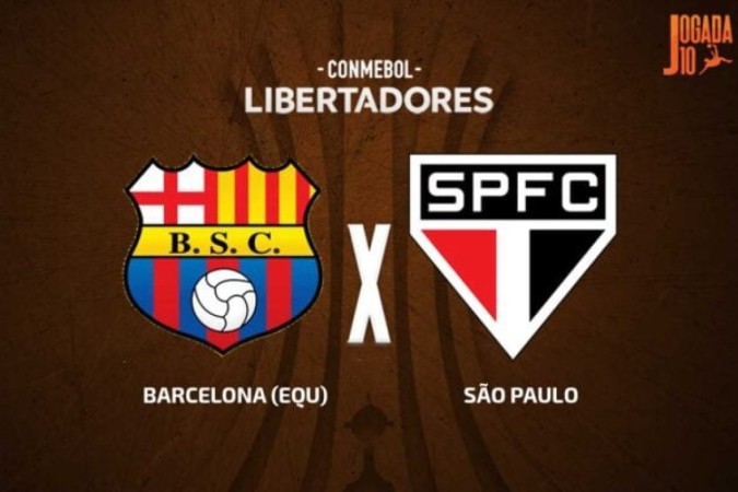 Barcelona-EQU x São Paulo -  (crédito: Foto: Arte Jogada10)