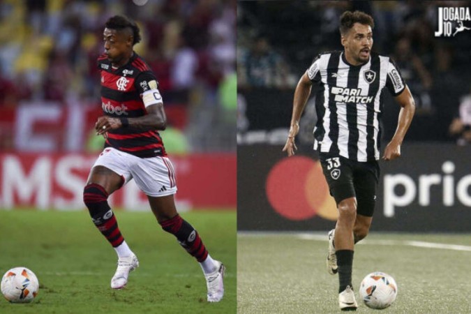 Flamengo e Botafogo medem forças no Brasileirão -  (crédito: Foto: Vítor Silva/Botafogo)